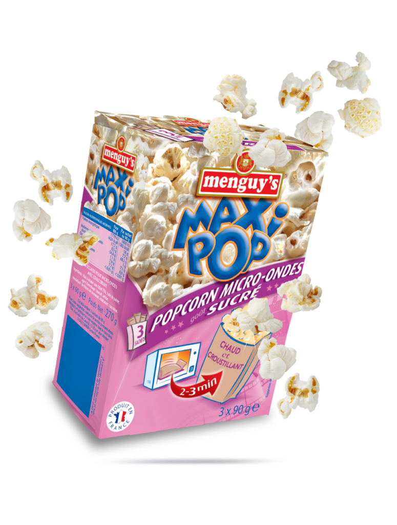 Popcorn micro ondes sucré Menguy s