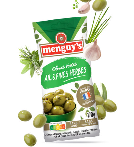  Produit Olives vertes ail & fines herbes